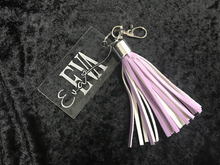 Load image into Gallery viewer, Clear Bookmark or Bag Tag with Tassel